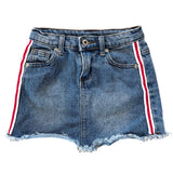 Seed Denim Stripe Skirt