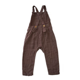 Jamie Kay Brown Cotton Overalls
