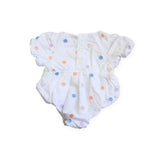 Country Road Polka Dot Puff Sleeve Playsuit