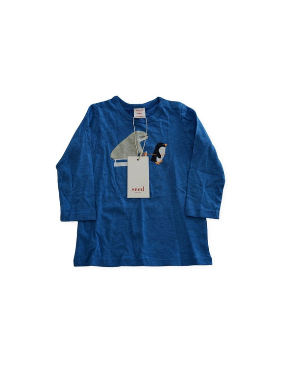 Seed Baby Tee Seal & Penguin