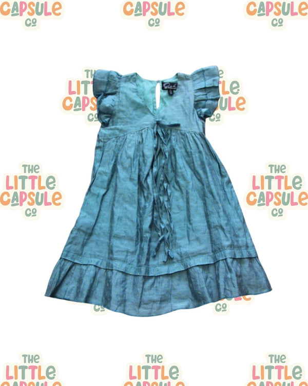 Oobi Blue Cotton Cottage Dress