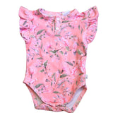 Snuggle Hunny Pink Floral Bodysuit