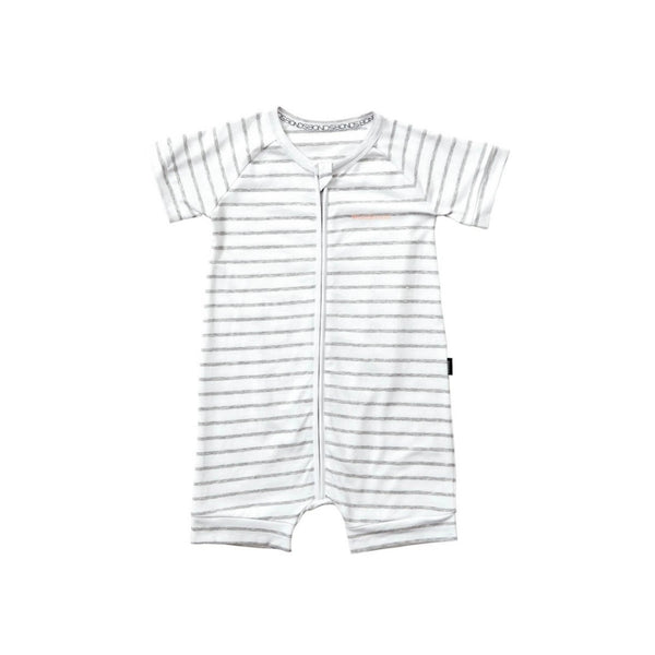 Bonds Stripe Short Sleeve Zip Wondersuit