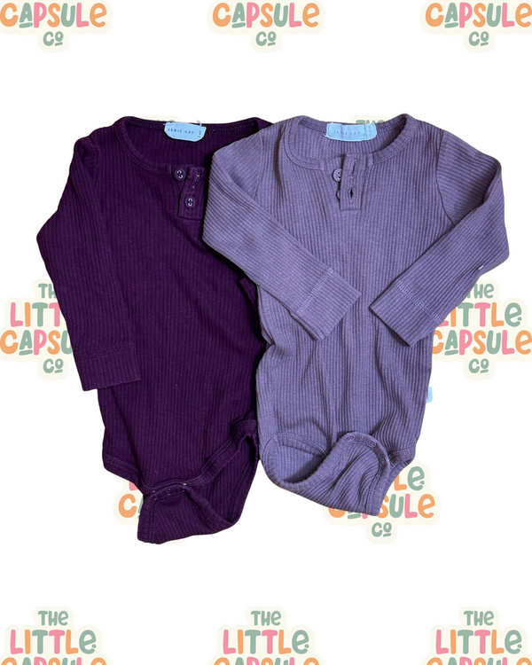 Jamie Kay Long Sleeve Bodysuit Bundle (set of 2)