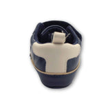 Seed Heritage Navy Leather & Canvas Sneakers