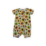 Monarch Romper Sunflower Print