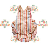 Purebaby Stripe Frill Playsuit