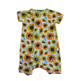 Monarch Romper Sunflower Print