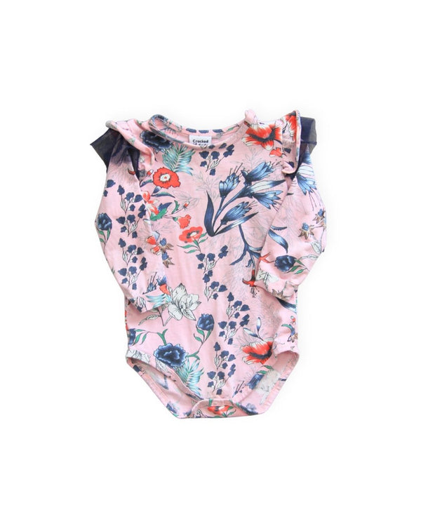 Cracked Soda Pink Floral Long Sleeve Romper