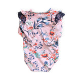 Cracked Soda Pink Floral Long Sleeve Romper