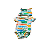 Halcyon Nights  Romper & Hat Set Crocodiles