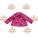 Ladybird Velour Swirl Pink Jacket