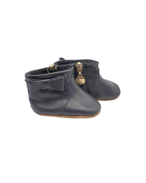 La Sienna Couture Blue Leather Boots