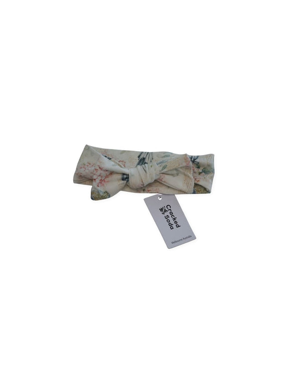 Cracked Soda Floral Bow Headband