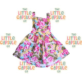 La Sienna Pink Pinny Dress