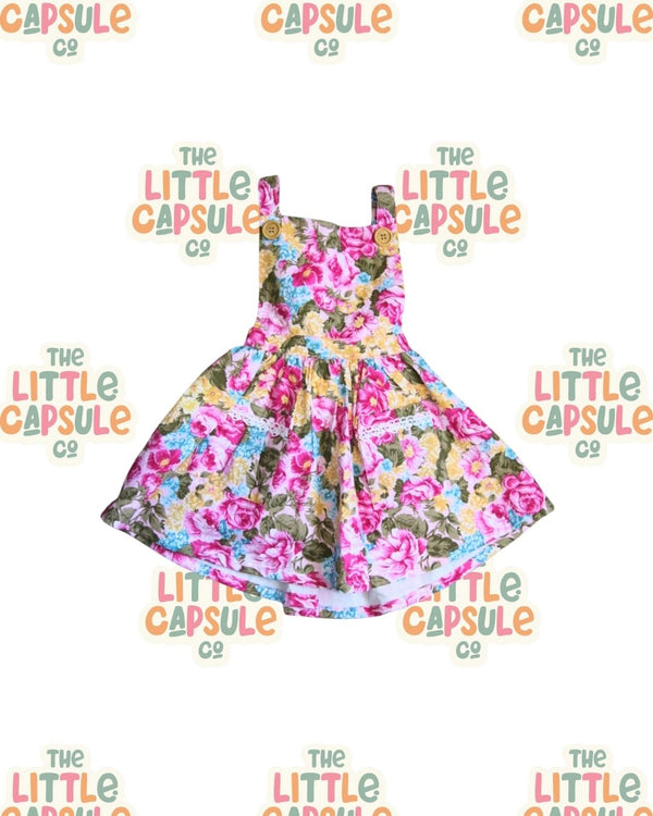 La Sienna Pink Pinny Dress