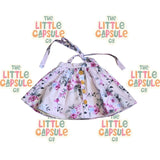 La Sienna Purple Floral Pinny
