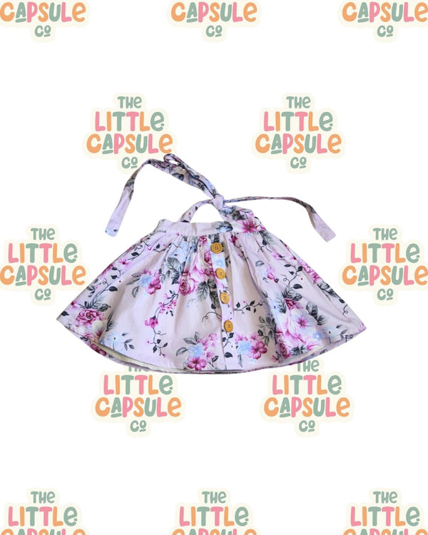 La Sienna Purple Floral Pinny