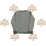 Country Road Green & Crème Waffle Long Sleeve Top