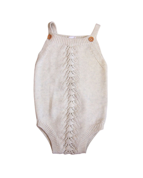 Jamie Kay White Knit Playsuit