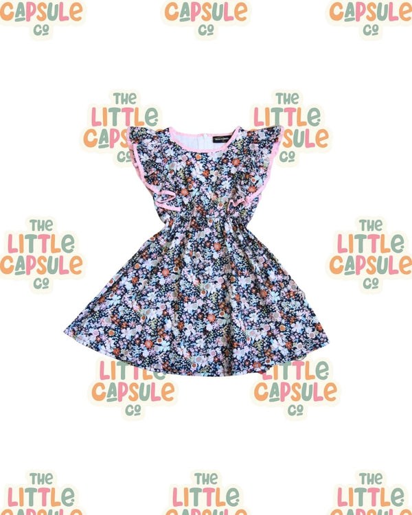Rock Your Kid Navy Floral Dress