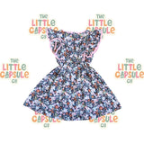 Rock Your Kid Navy Floral Dress