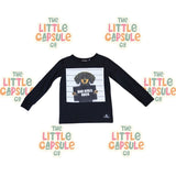 Rock Your Kid Black Long Sleeve Tee with Pooch