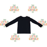 Rock Your Kid Black Long Sleeve Tee with Pooch