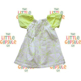 Dukes + Dutchesses Yellow Raw Cotton Dress
