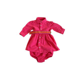 Ralph Lauren Pink Denim Dress & Bloomers Set