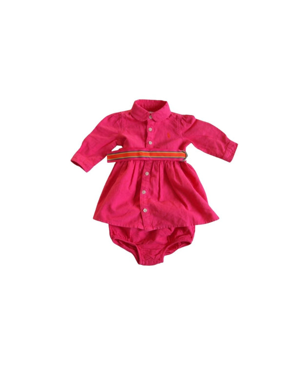 Ralph Lauren Pink Denim Dress & Bloomers Set