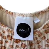 Kapow Kids Brown Ribbed Daisy Dress
