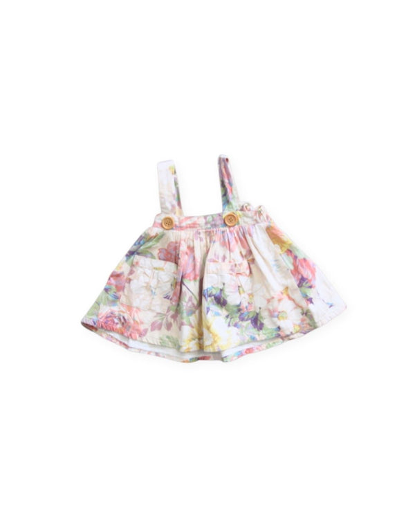 La Sienna Light Floral Pinny Dress