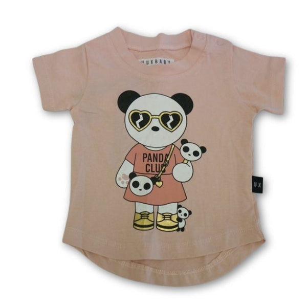 Huxbaby Pink Panda Club Tee