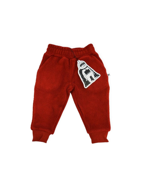 Minti Red Fleece Trackies
