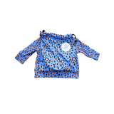 Cheeky Chickadee Blue Cheetah Top