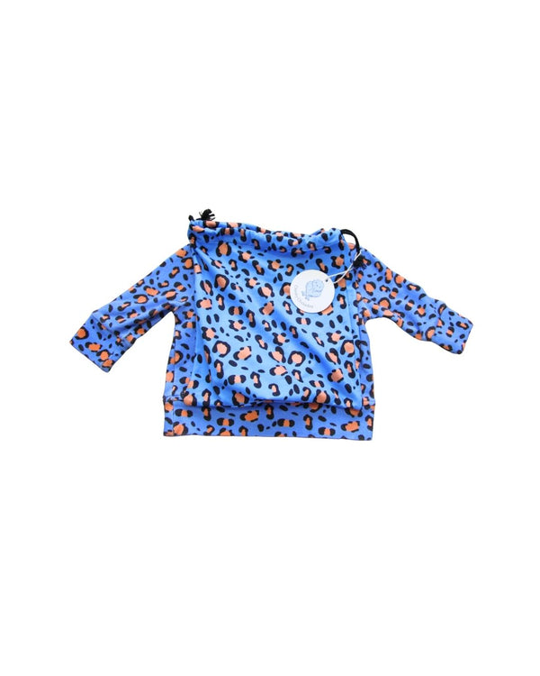 Cheeky Chickadee Blue Cheetah Top