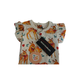 Rock Your Baby Deer & Love Heart Cotton Frill Bodysuit