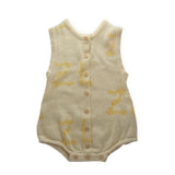 Ziggy Lou Cream Knit Playsuit