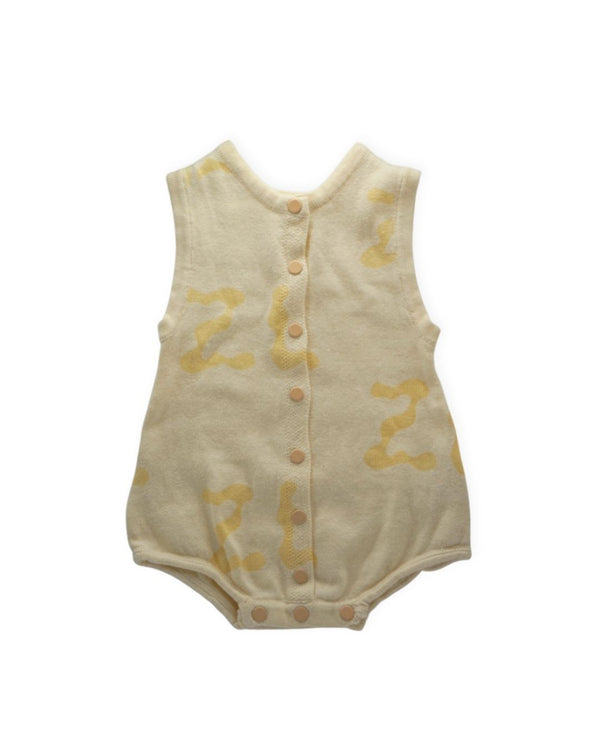 Ziggy Lou Cream Knit Playsuit