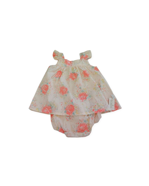 Toshi White & Pink Floral Set