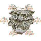 Alex & Ant Frill Leopard Playsuit