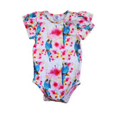 Cheeky Chickadee flowers Bodysuit
