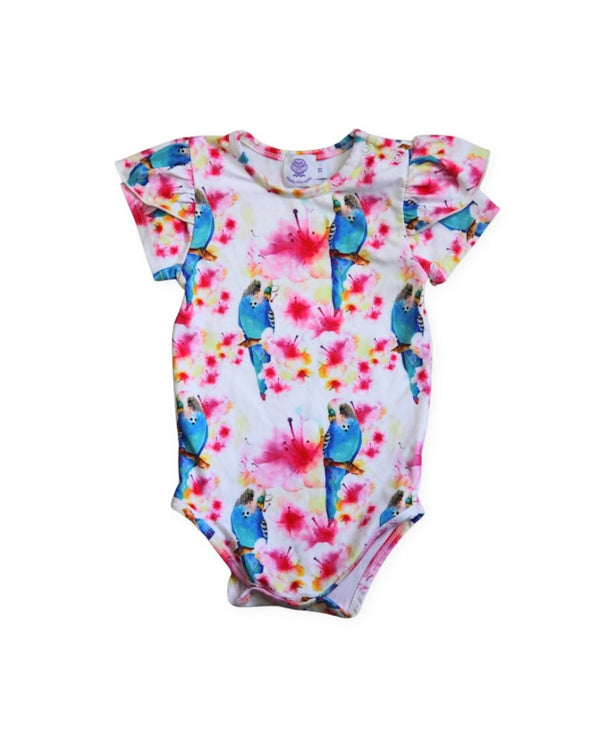Cheeky Chickadee flowers Bodysuit