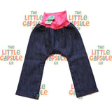 Oishi-m Pink & Denim Pants