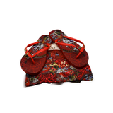 Camilla Red Floral Thongs