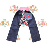 Oishi-m Pink & Denim Pants
