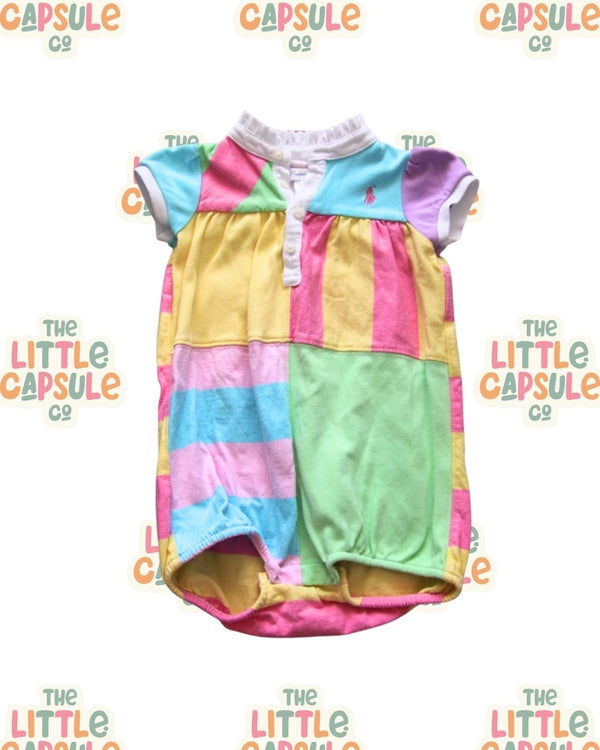 Ralph Lauren Rainbow Jersey Romper