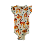 Rock Your Baby Deer & Love Heart Cotton Frill Bodysuit