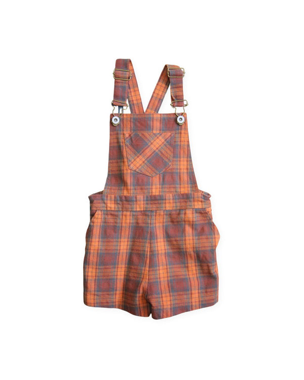 Lacey Lane Plaid Cotton Overalls